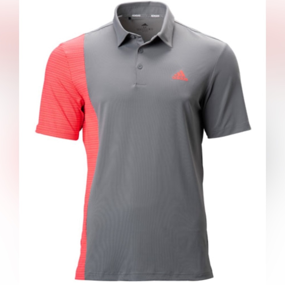 Nwt Adidas Men Ultimate 365 Block Print Golf Polo: Size Medium